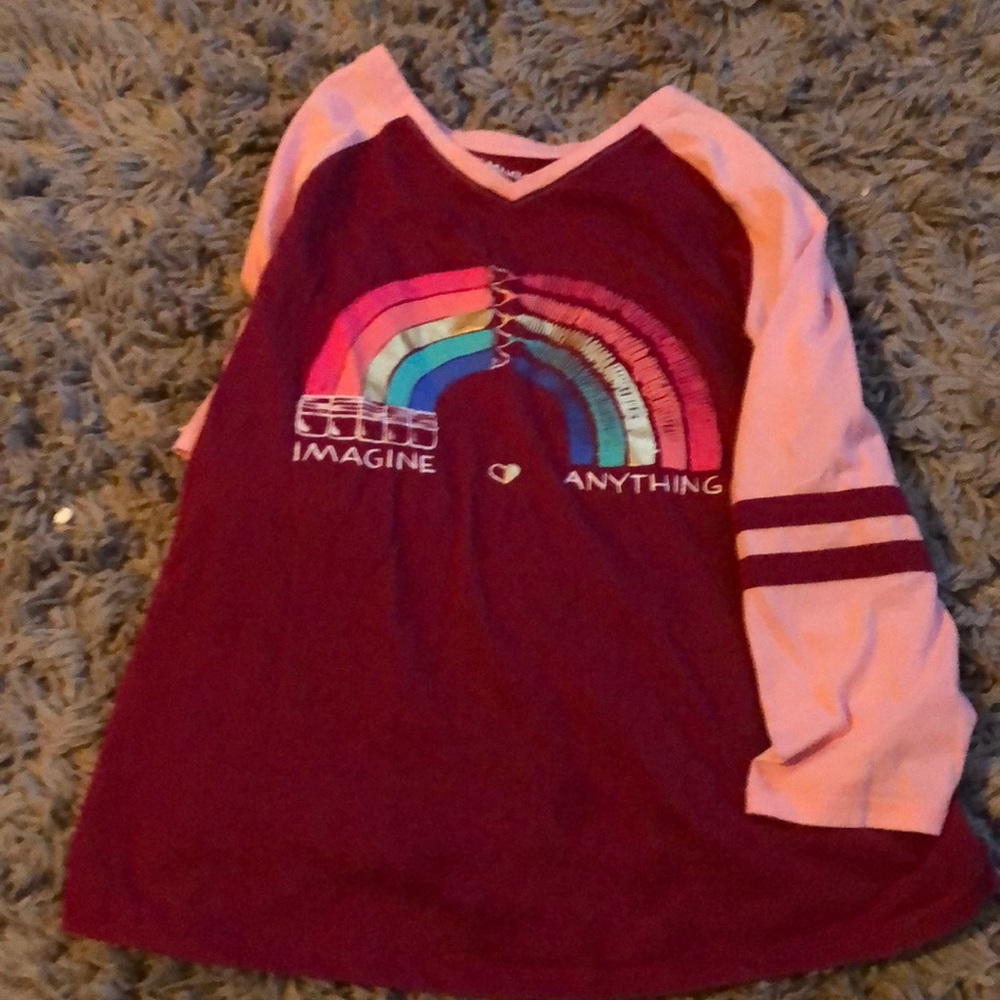 Girls baseball sleeve shirt